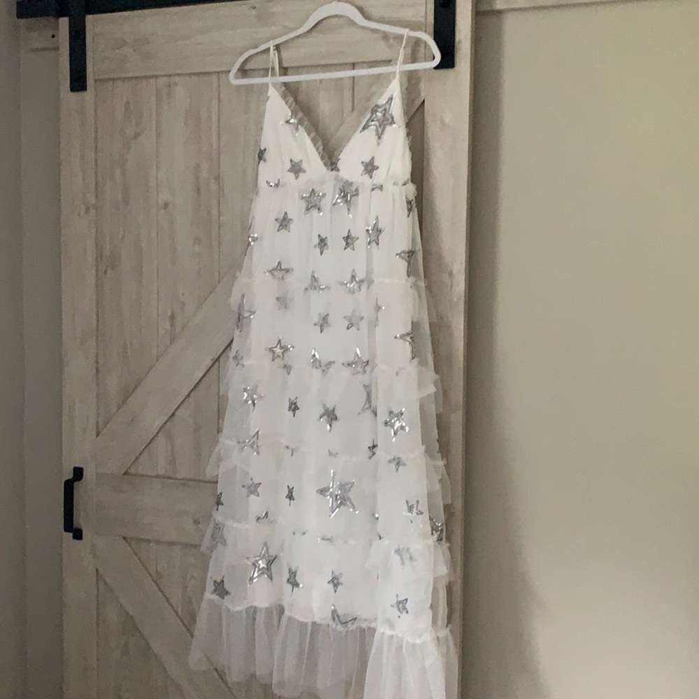 Show Me Your MuMu White Star Maxi Dress